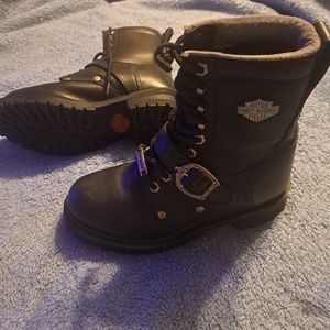 Harley Davidson Women Faded Glory Leather Riding Boot